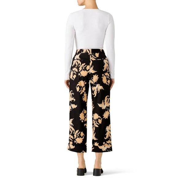 Scotch & Soda Floral Print Cropped Trouser Pants - Picture 2 of 8
